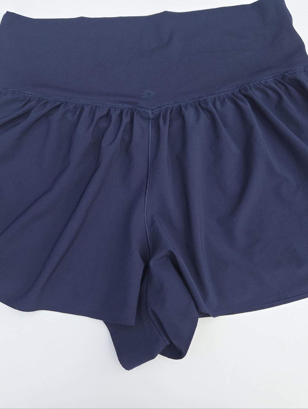 Aerie OFFLINE Real Me Crossover Flowy Shorts Navy Blue XL Athletic Running Short - Picture 7 of 11